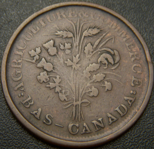 Lower Canada Un Sou Montreal Token Copper