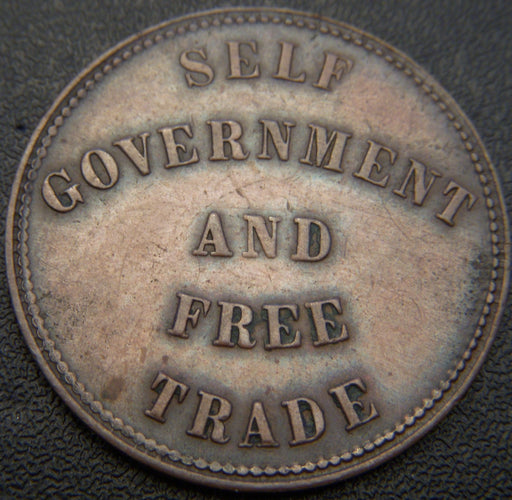 1857 Gov't & Free Trade Token
