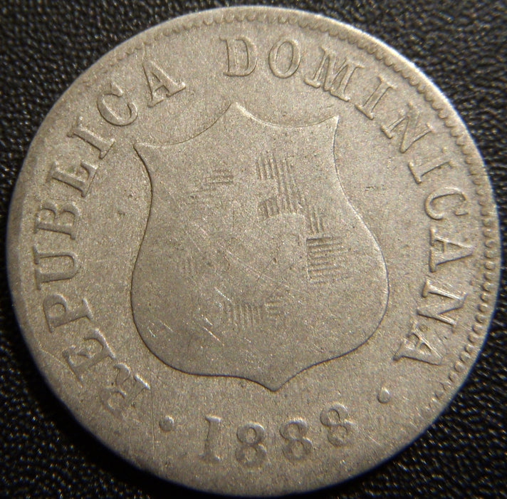 1888H 2 1/2 Centavos - Dominican Rep.