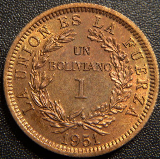 1951 Boliviano - Bolivia