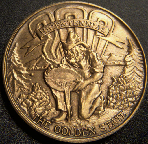 1974 California Gold Miner American Revolution Medallion