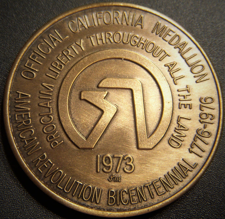 1973 California Historic Events American Revolution Medallion