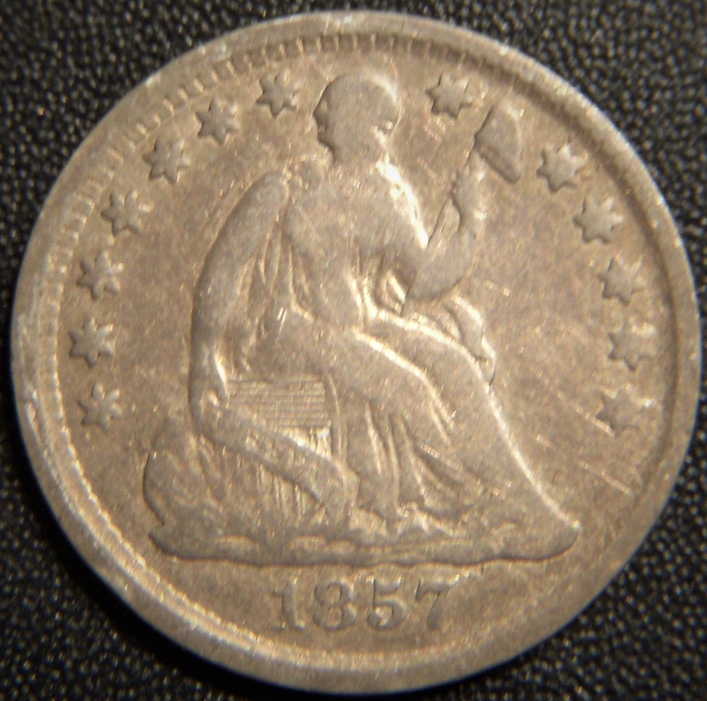 1857 Seated Half Dime - Very Good