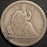 1837 Seated Dime - No Star Large Date Very Good