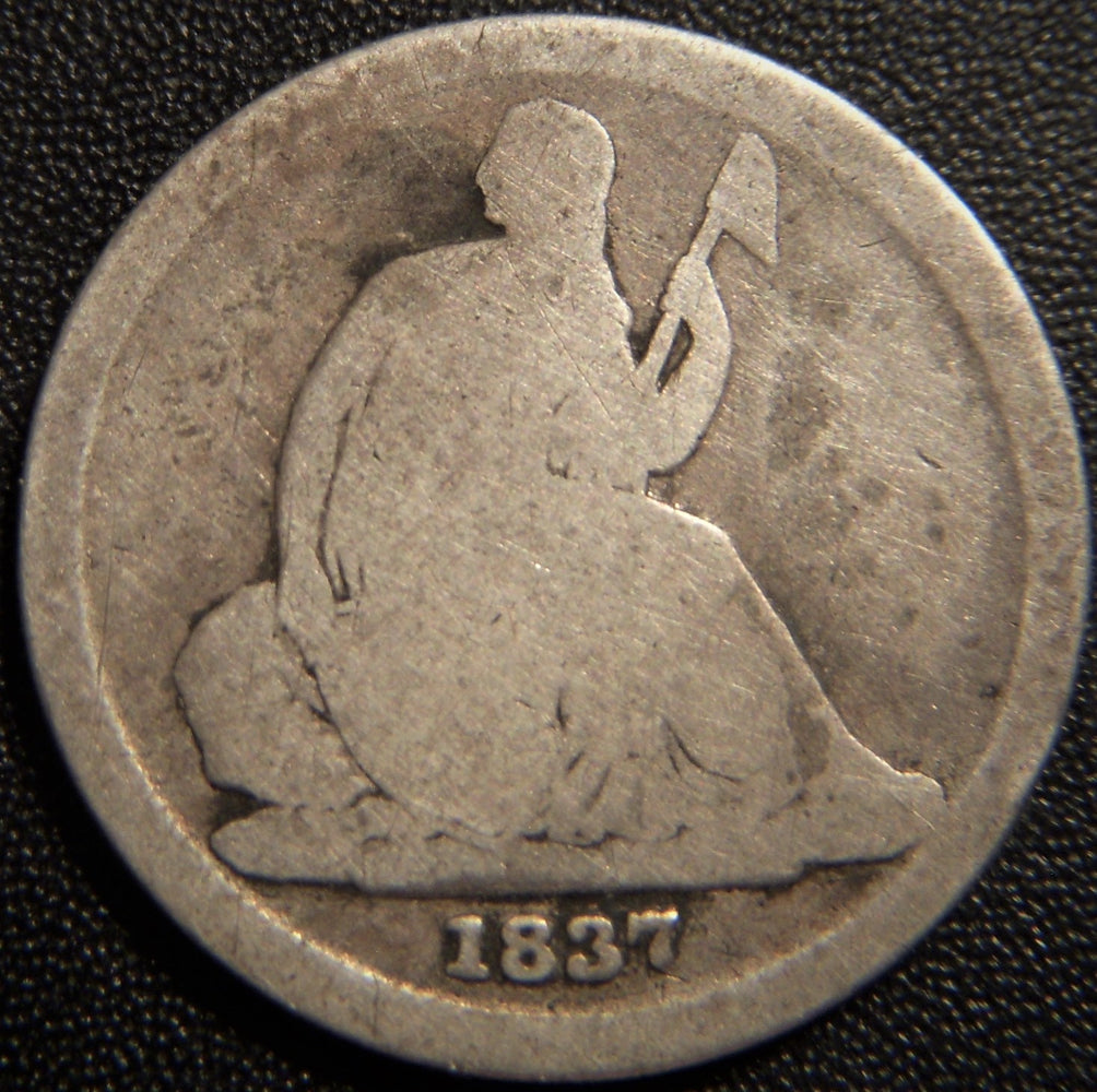 1837 Seated Dime - No Star Small Date Good