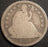 1840-O Seated Dime - About Good