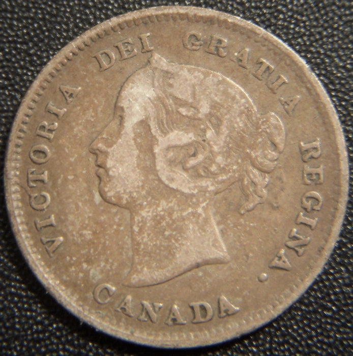 1888 Canadian Silver Five Cent - Fine