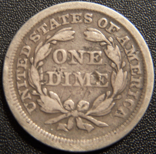 1853 Seated Dime - Arrow Fine Scratches