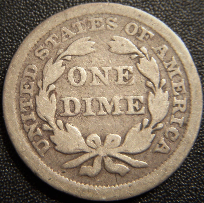 1856 Seated Dime - Large Date Very Good