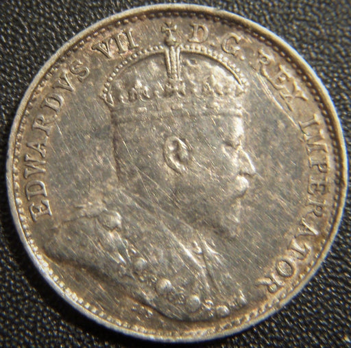 1908 Canadian Silver Five Cent - Extra Fine