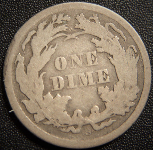 1865-S Seated Dime - Very Good