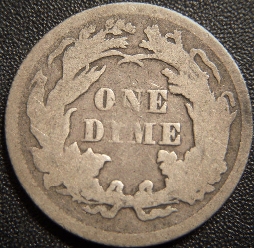 1876 Seated Dime - Fine