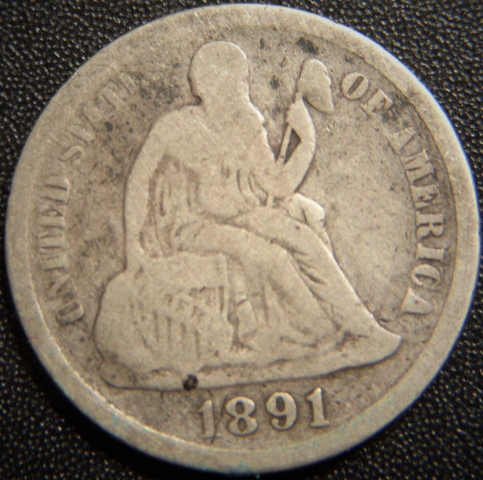 1891-S Seated Dime - Very Good