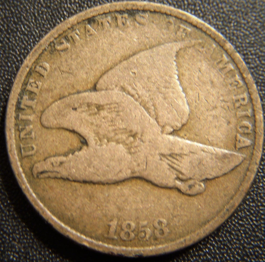 1858 Flying Eagle Cent - Small Letter Very Good