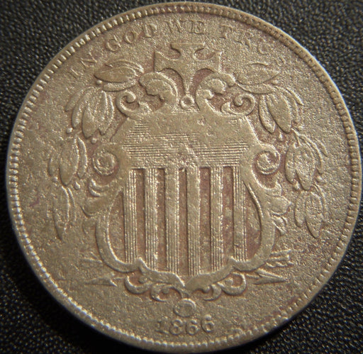 1866 Shield Nickel - Very Good