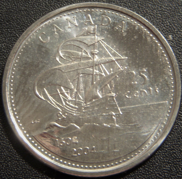 2004P Canadian First Settlement Quarter - Very Fine or Better