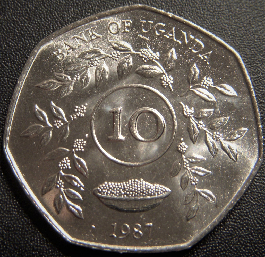 1987 10 Shillings - Uganda
