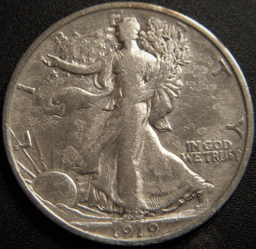1919-D Walking Half Dollar - Fine