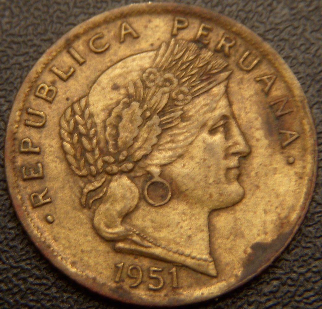 1951 5 Centavos - Peru