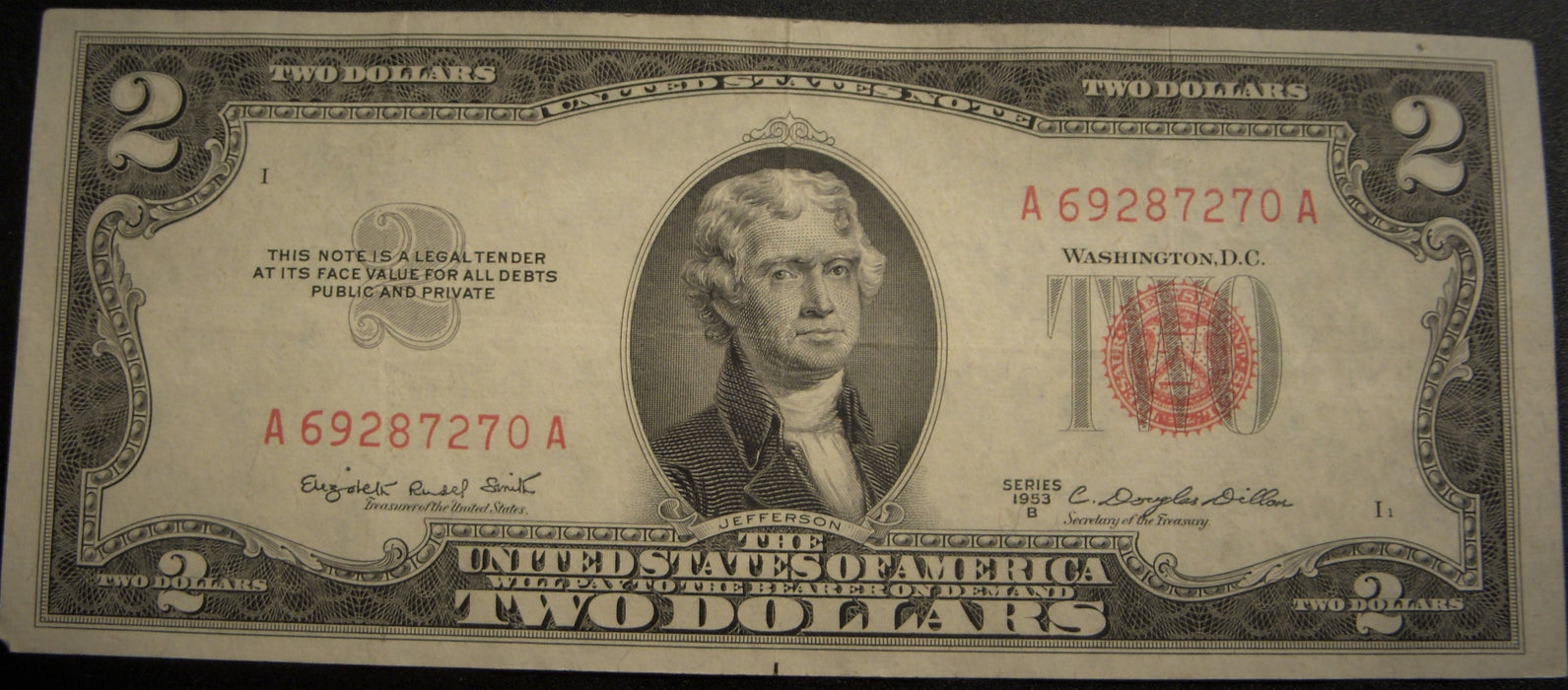 1953B $2 United States Note - FR# 1511