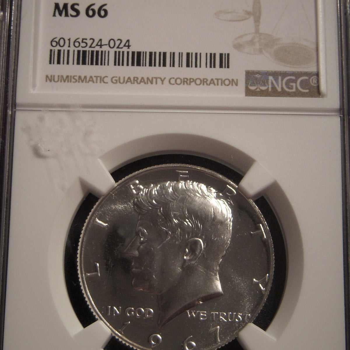 1967 Kennedy Half Dollar - NGC MS66 — FUBA