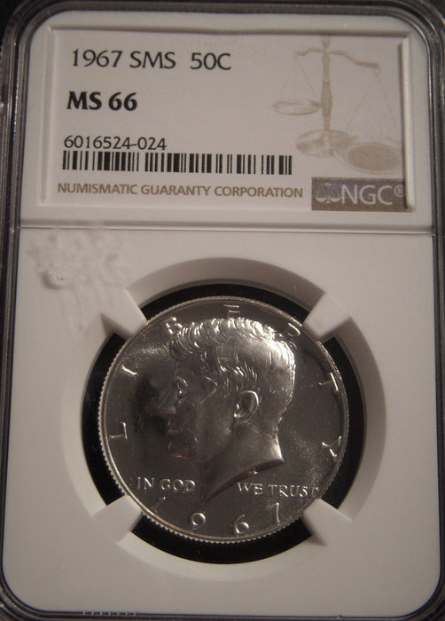 1967 Kennedy Half Dollar - NGC MS66