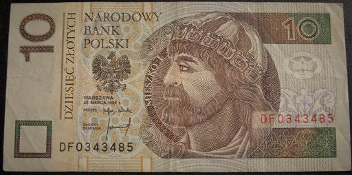 1994 10 Zlotych Note - Poland