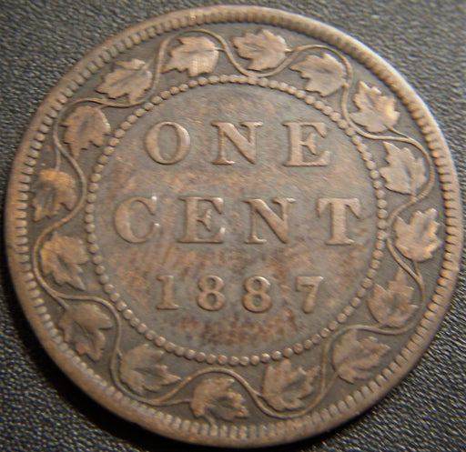 1887 Canadian Large Cent - Very Good