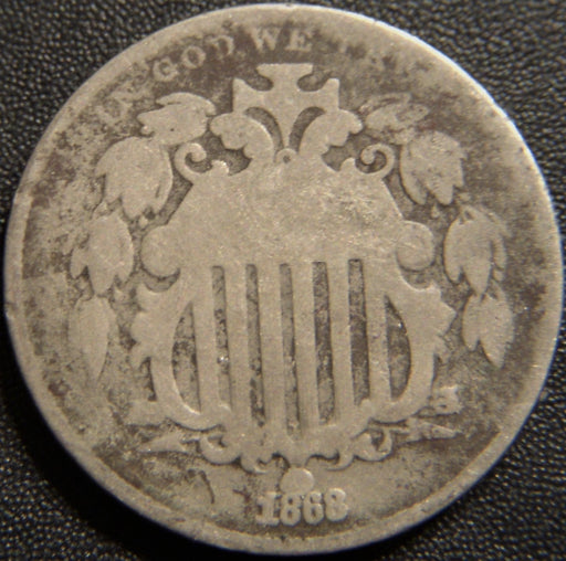 1868 Shield Nickel - Good