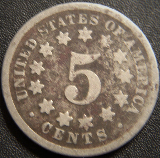 1868 Shield Nickel - Good