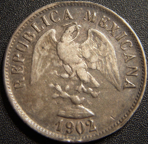 1902 ZsZ 20 Centavos - Mexico