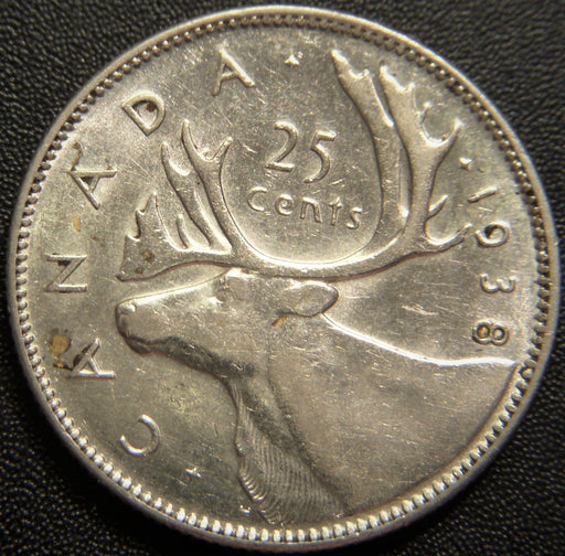 1938 Canadian Quarter - AU