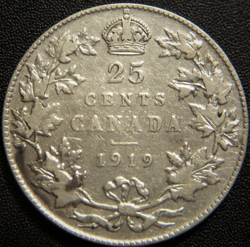 1919 Canadian Quarter - Fine