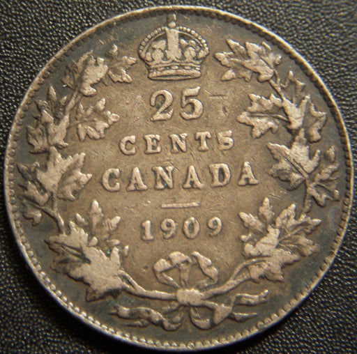 1909 Canadian Quarter - Fine