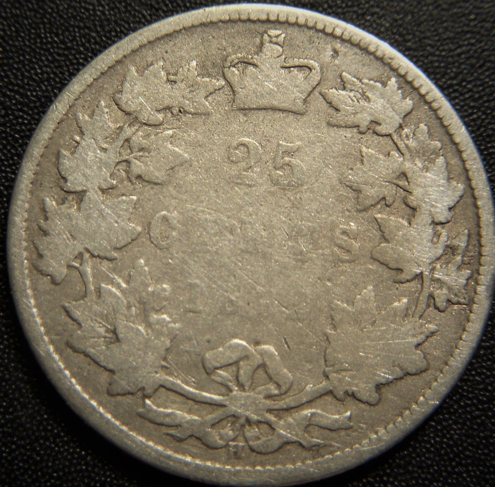1872H Canadian Quarter - Good