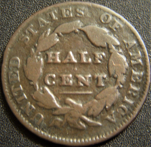 1835 Half Cent - Good