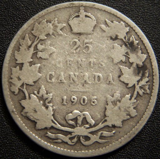 1905 Canadian Quarter - Good