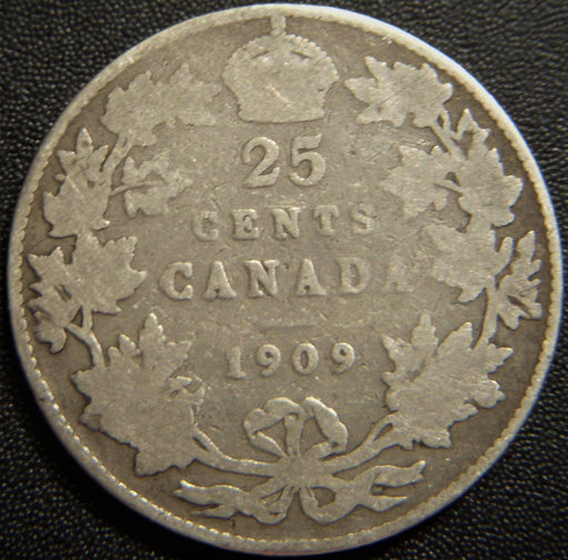 1909 Canadian Quarter - Good