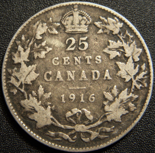 1916 Canadian Quarter - Fine