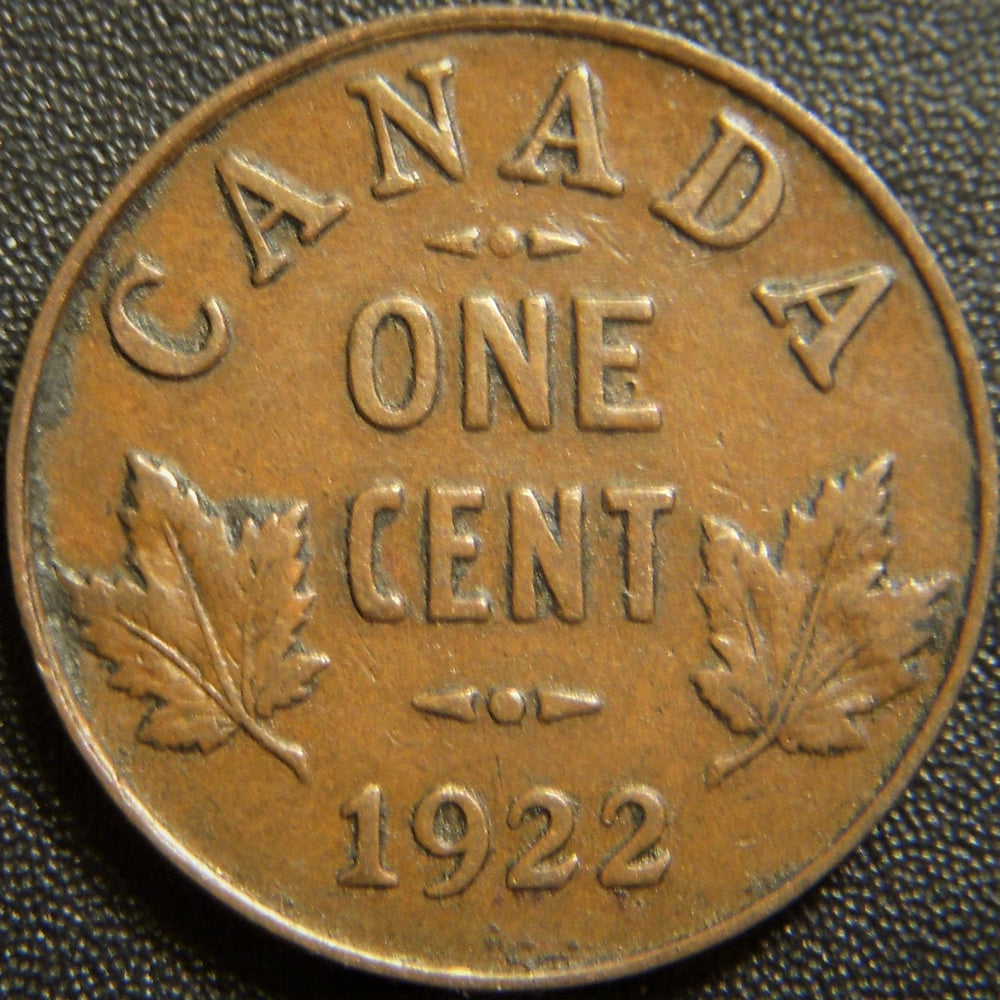 1922 Canadian Cent - Very Fine