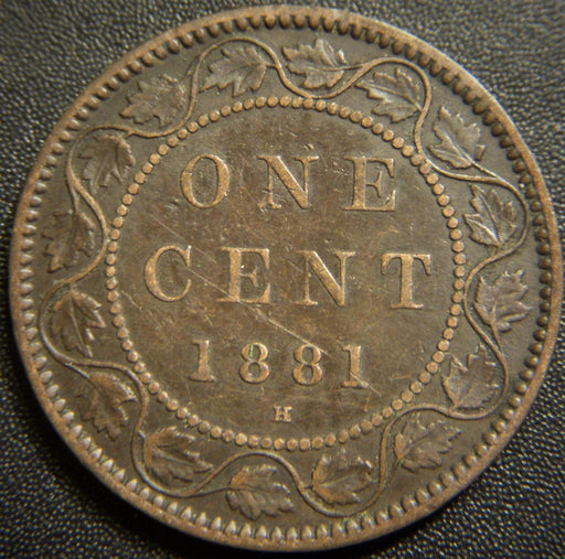 1881H Canadian Large Cent - Very Fine
