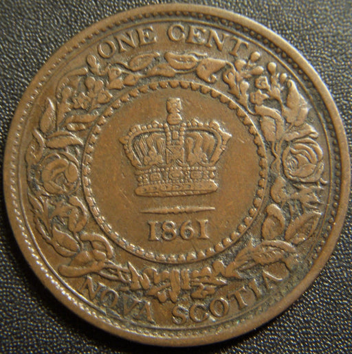1861 One Cent - Nova Scotia VF
