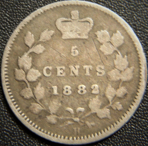 1882H Canadian Five Cent - Fine