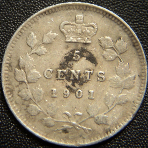 1901 Canadian Five Cent - Very Fine