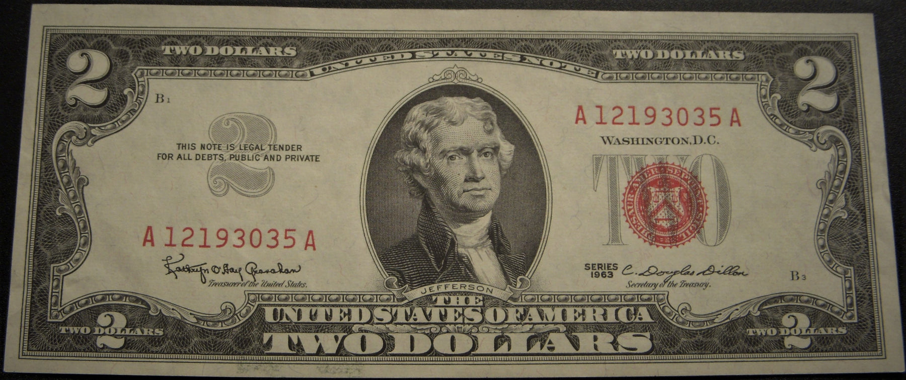 1963 $2 United States Note - FR#1513