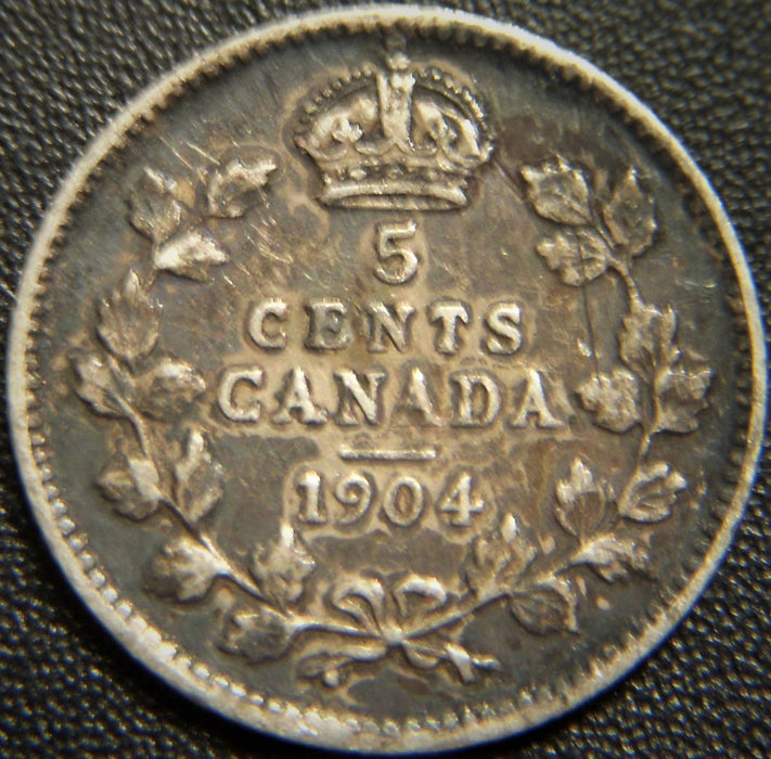 1904 Canadian Five Cent - Fine