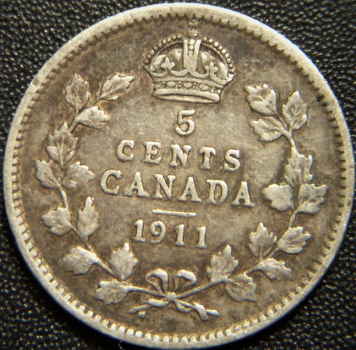 1911 Canadian Five Cent - Fine