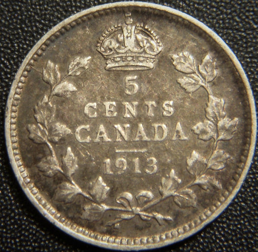 1913 Canadian Five Cent - Very Fine