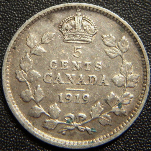 1919 Canadian Five Cent - Fine