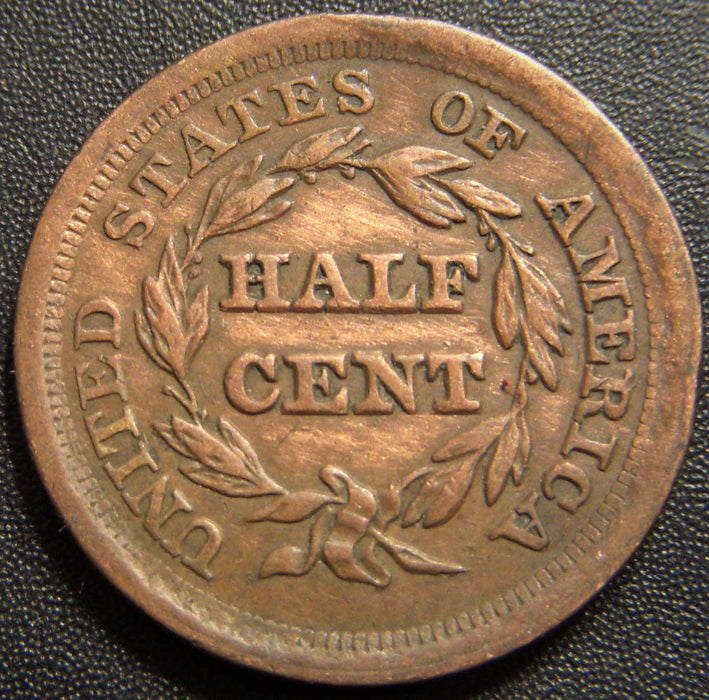 1853 Half Cent - Fine